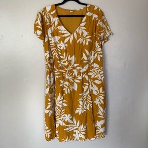 Old Navy Mustard yellow dress